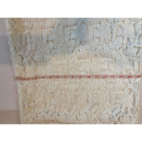 Francesca’s Women Sherrell lace Dress Sleeveless Back Keyhole White Size X Small - Picture 5 of 7